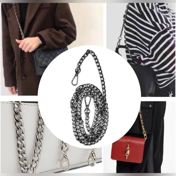 2 Pcs Chain Straps Replacement Bundle -360 rotating Buckles - Picture 2 of 4